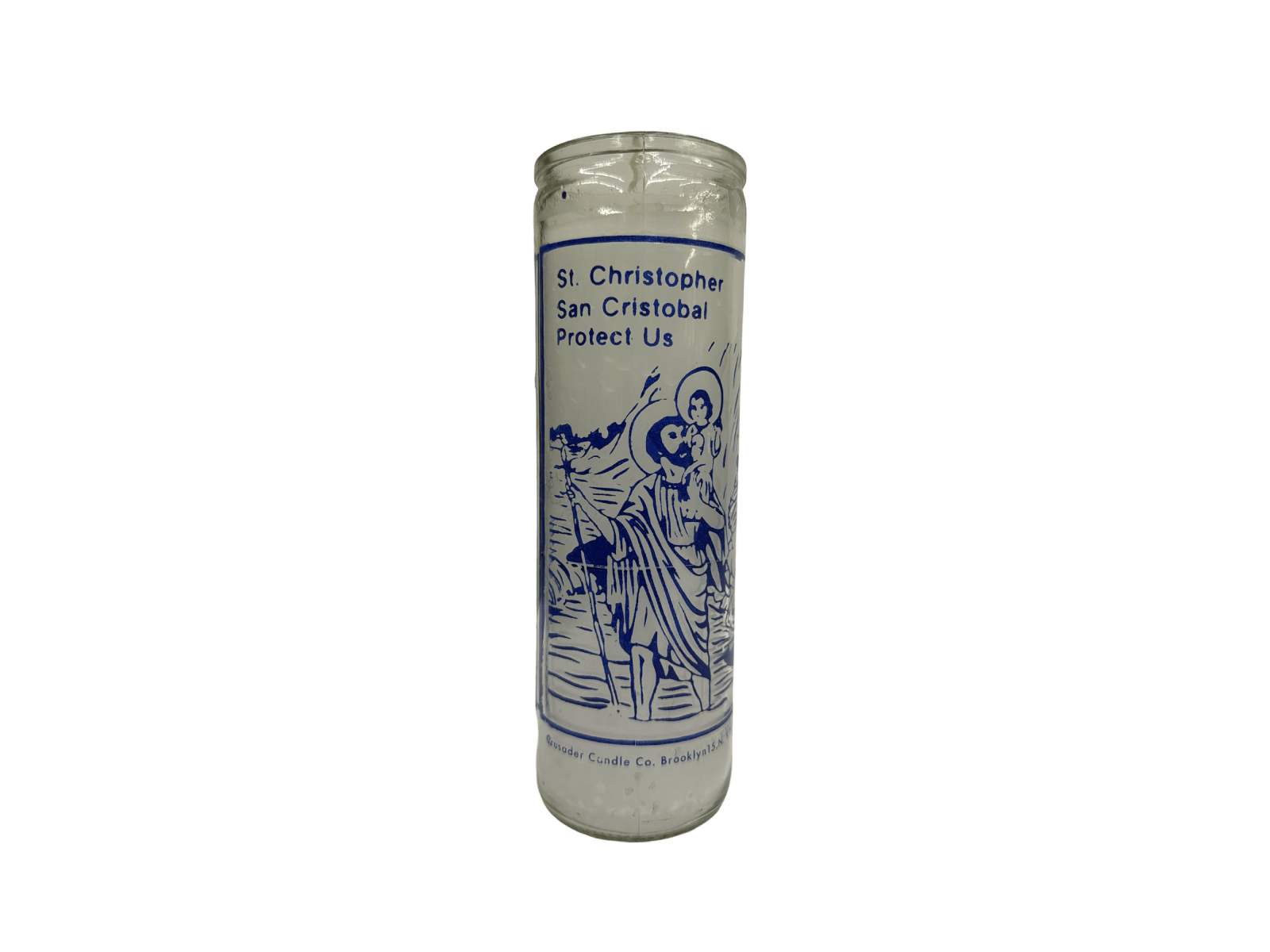 SAN CRISTOBAL _ ST. CHRISTOPHER PROTECT US CANDLE