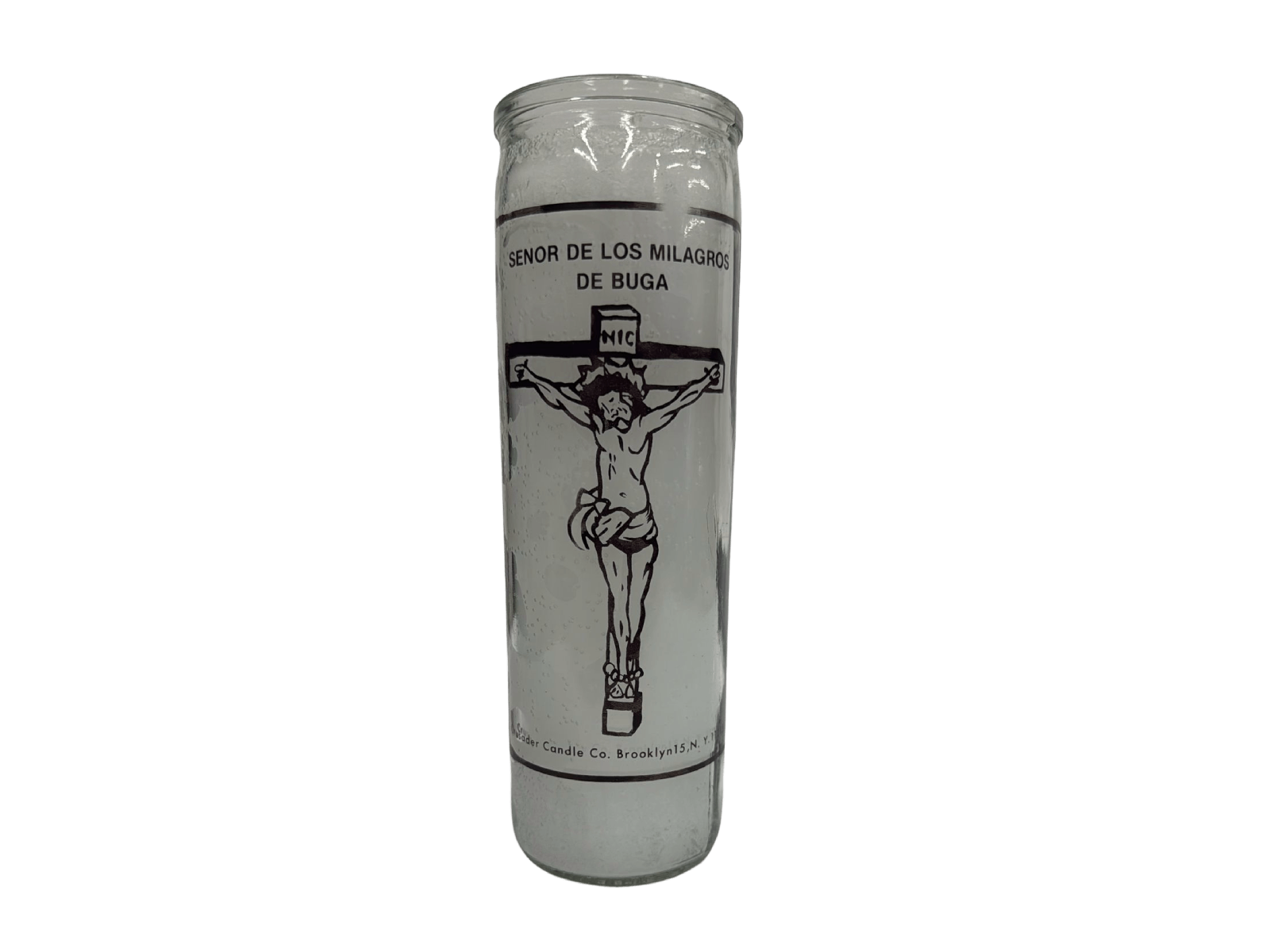 SENOR DE LOS MILAGTOS DE BUGA WHITE CANDLE