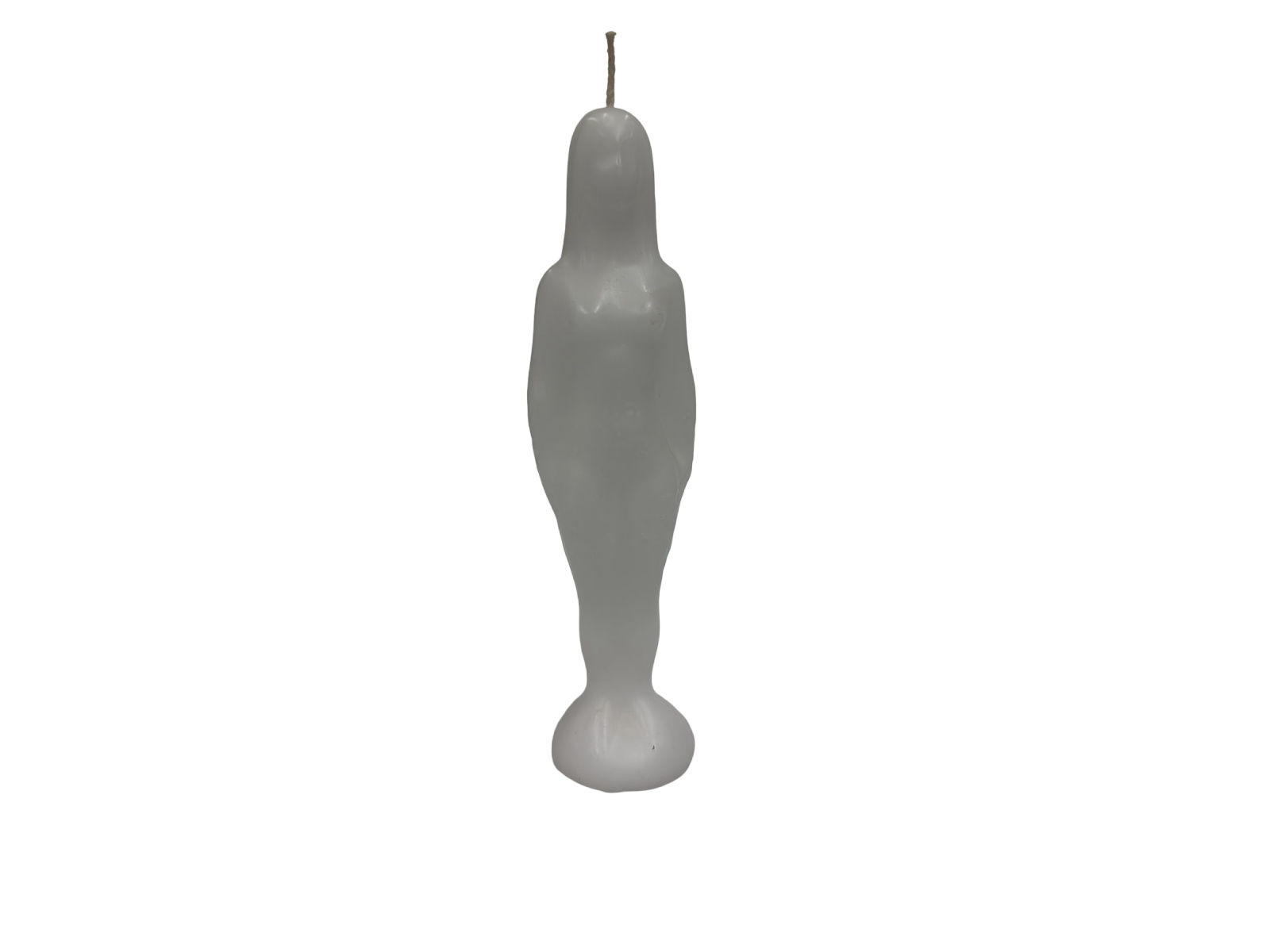 White Female Figure Image Candle