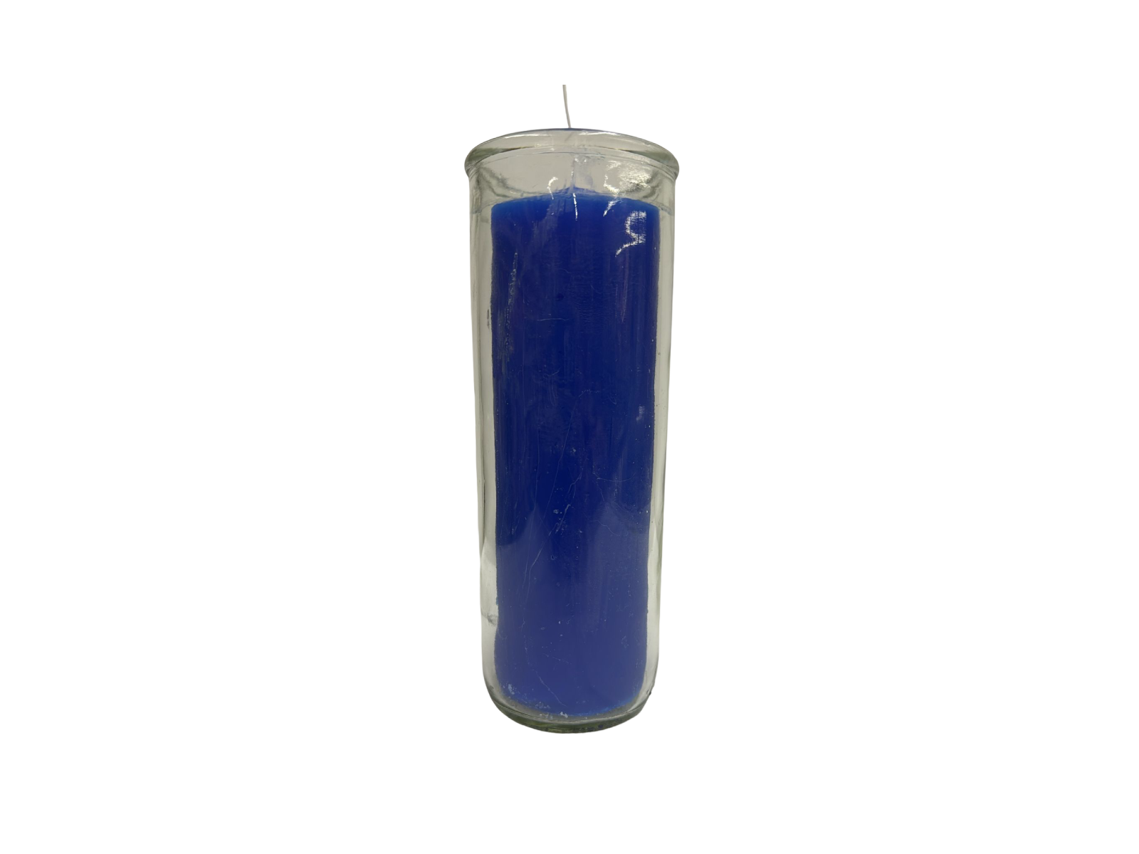 Plain Blue Pull over candle