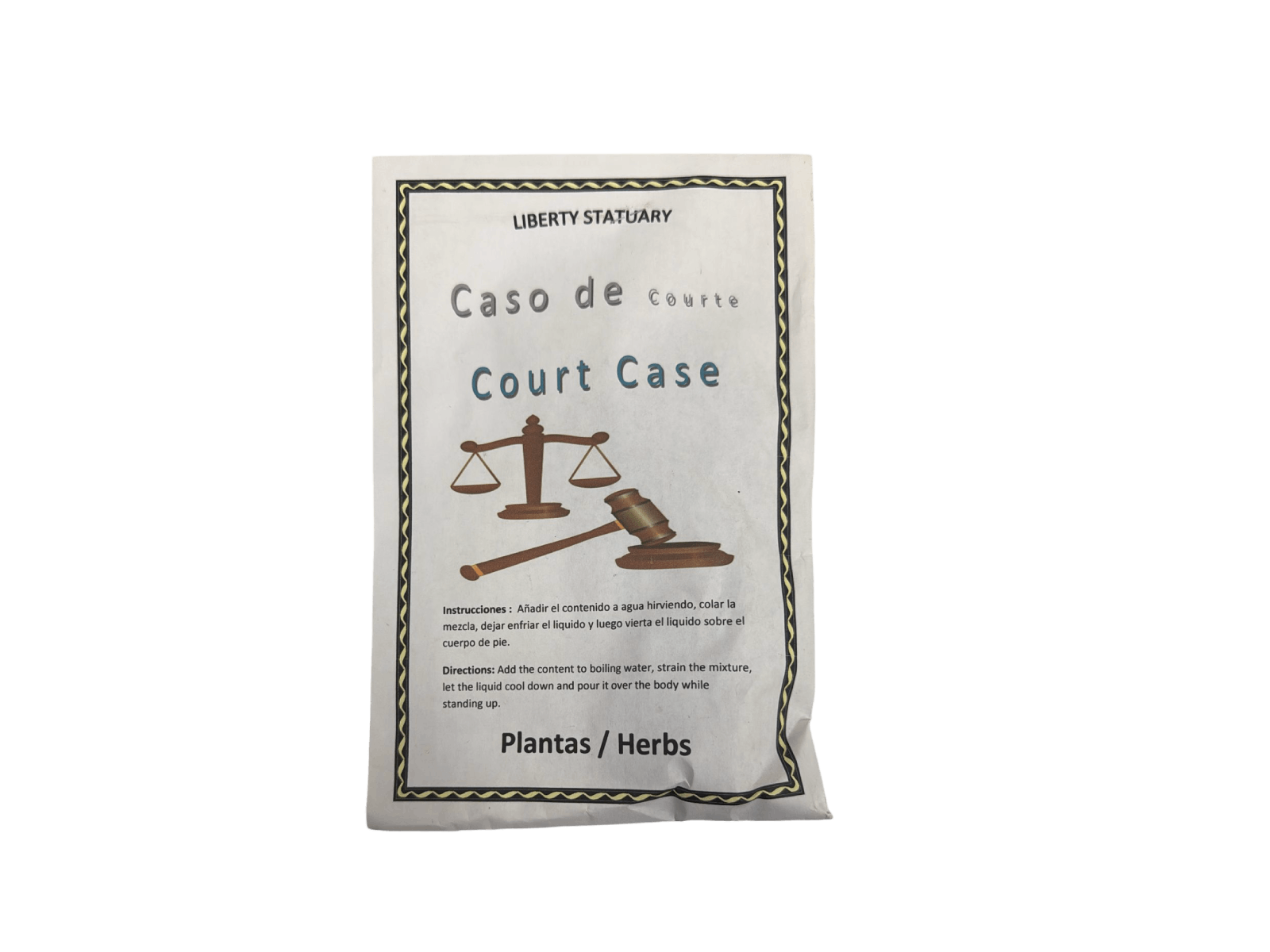 Caso De Courte _ Court Case Aromatic Plant Bath (Baño de Plantas Aromáticas)