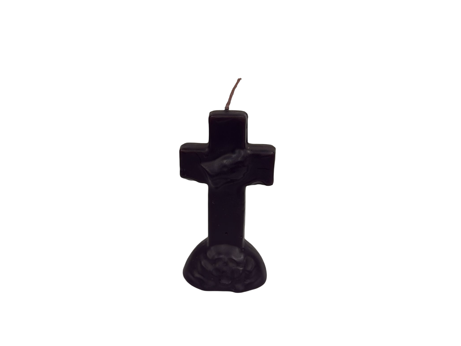 Black Cross Image Candle